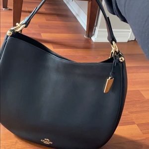Coach Black Leather Hobo Purse